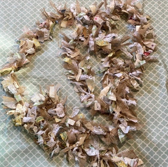 14ft Rag Scrap Garland - Picture 4 of 4